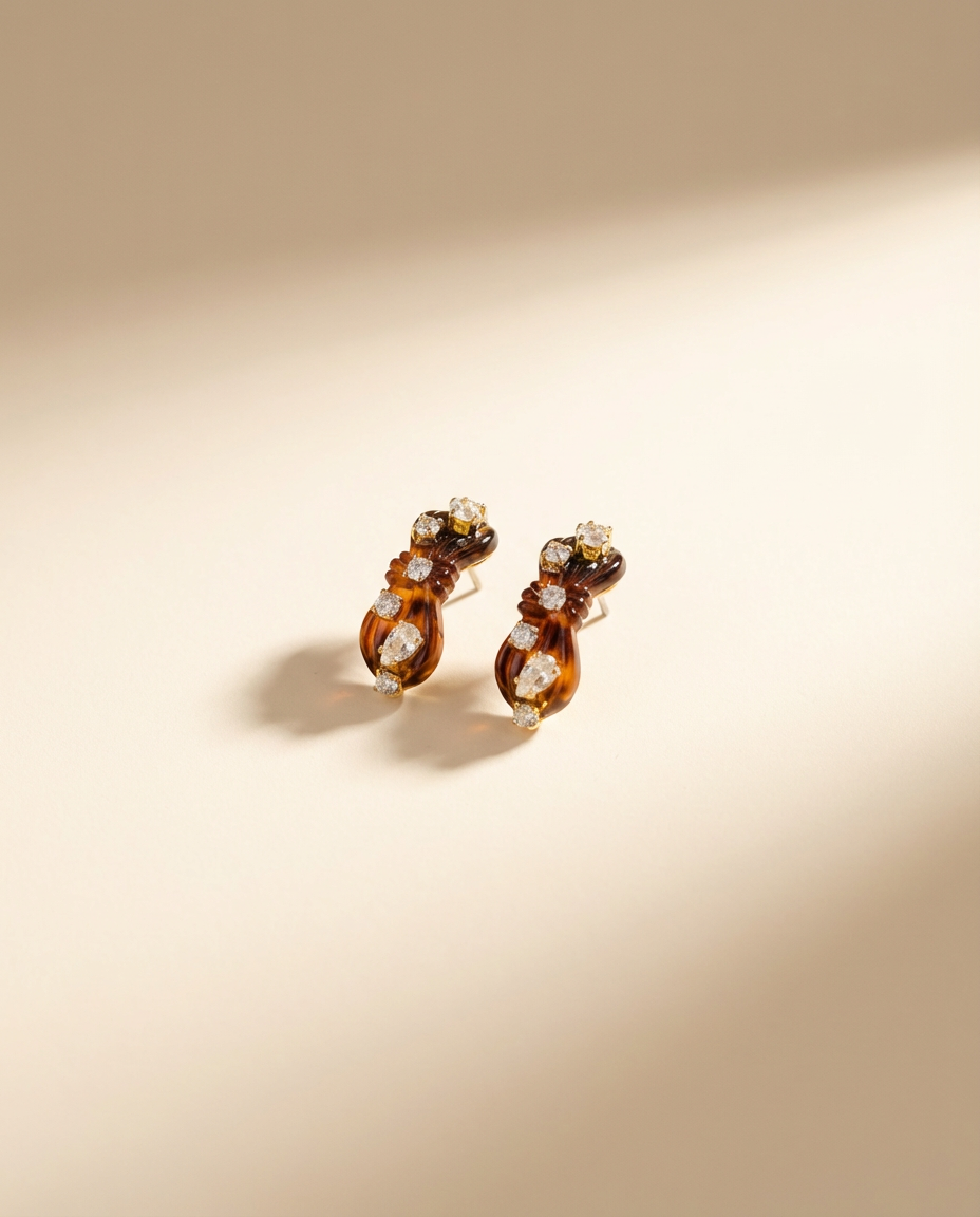 Medium Tortoise Knot Hoops