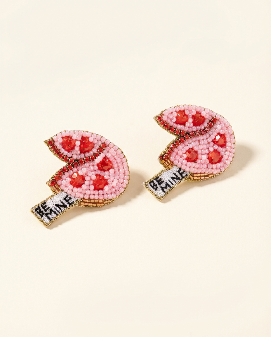 Be Mine Fortune Cookie Earrings