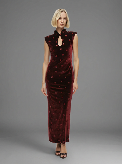 Shine Bright Velvet Midi Dress
