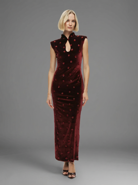 Shine Bright Velvet Midi Dress