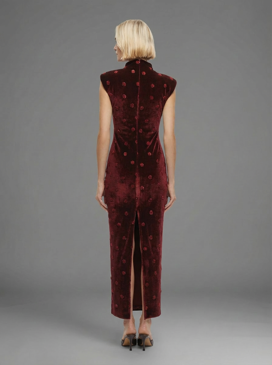 Shine Bright Velvet Midi Dress