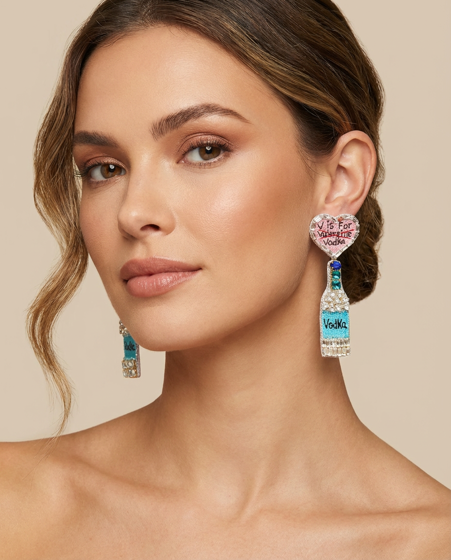 V is For Vodka Earrings