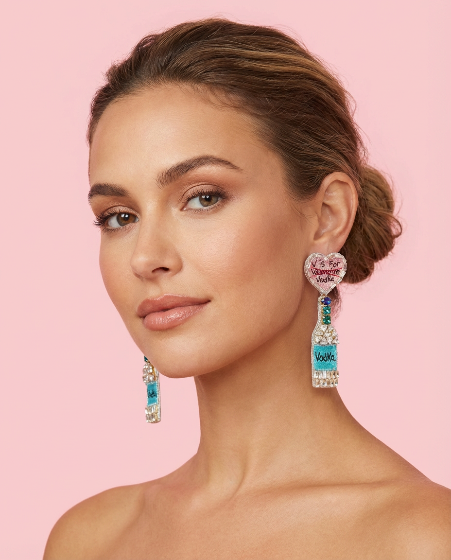 V is For Vodka Earrings