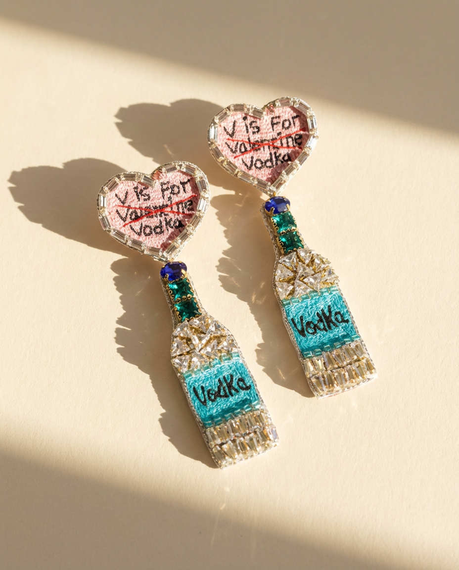 V is For Vodka Earrings