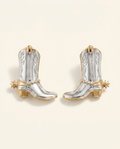 Western Cowgirl Boot Stud Earrings