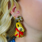 Bowtie Rabbit Earrings (3-D)