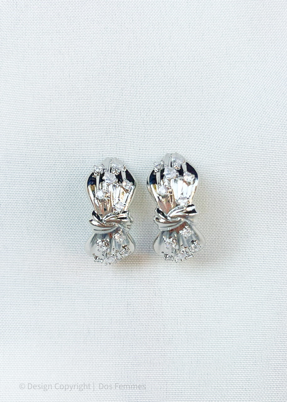 Signature Silver Knot Hoops