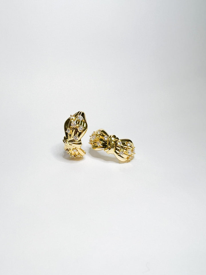 Signature Gold Knot Hoops