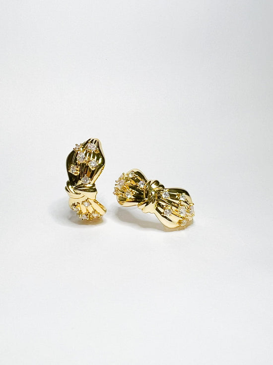 Signature Gold Knot Hoops