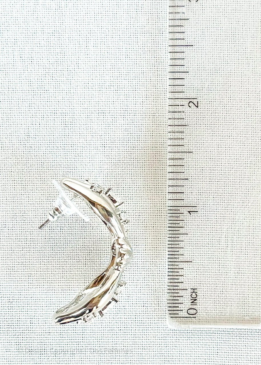 Signature Silver Knot Hoops