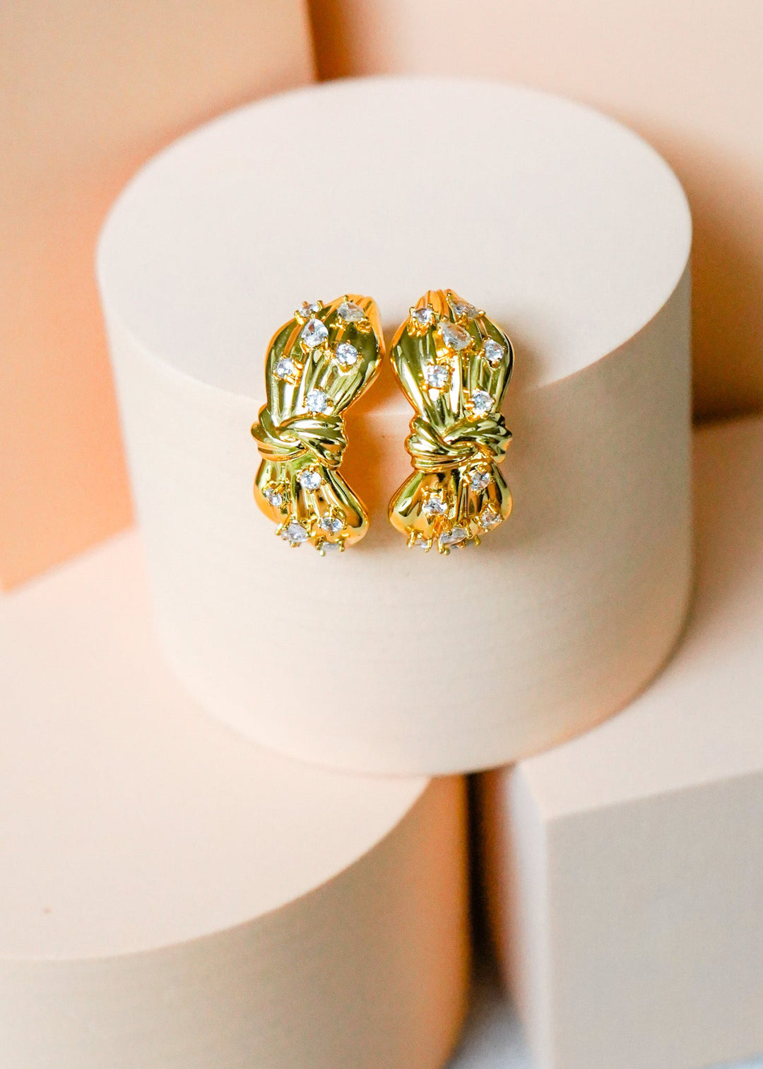 Signature Gold Knot Hoops