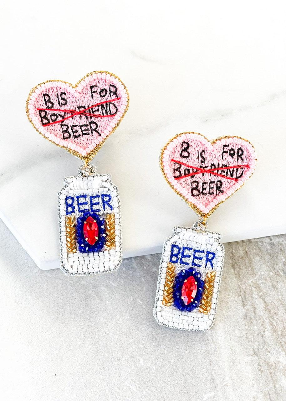 B is for Beer Earrings - Dos Femmes