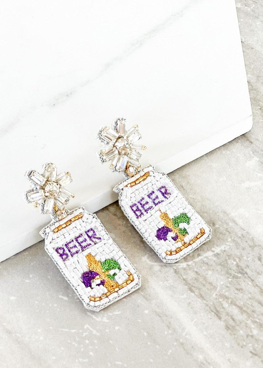 Bayou Beer Earrings - Dos Femmes