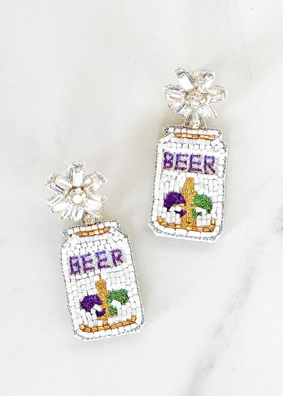 Bayou Beer Earrings - Dos Femmes