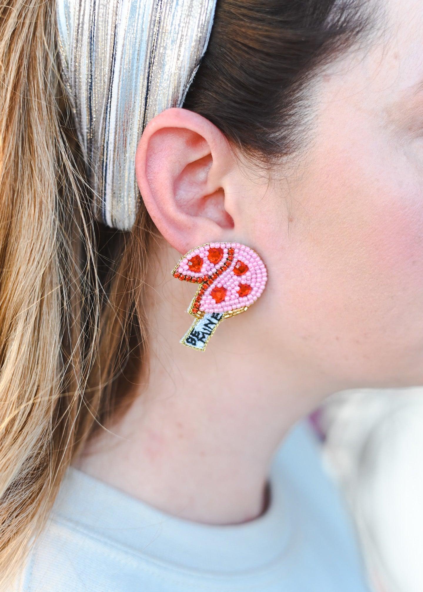 Be Mine Fortune Cookie Earrings - Dos Femmes