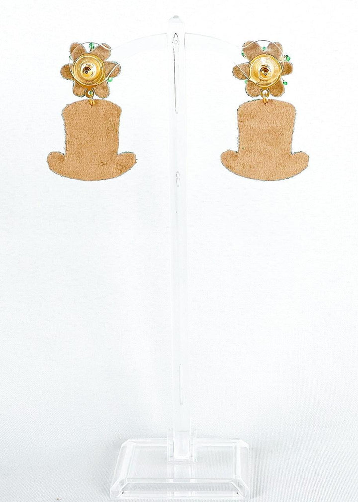 Leprechaun Hat Earrings - Dos Femmes