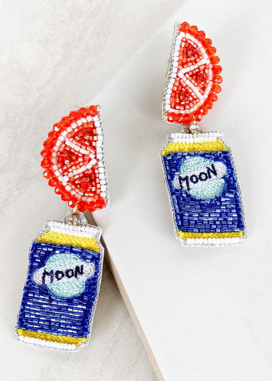 Luna Azul Beer Earrings - Dos Femmes