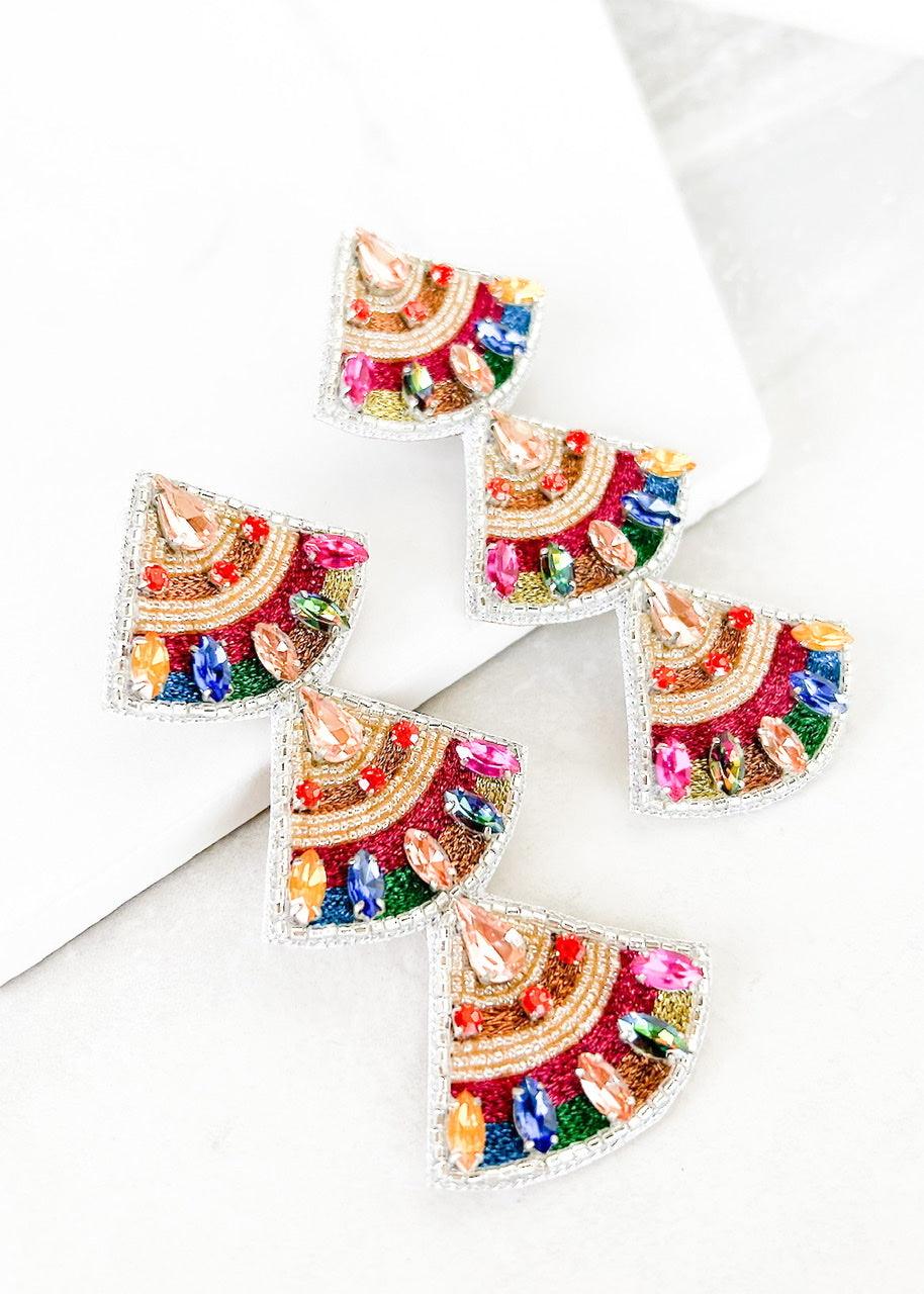 Mexico City 3 Tier Earrings - Dos Femmes