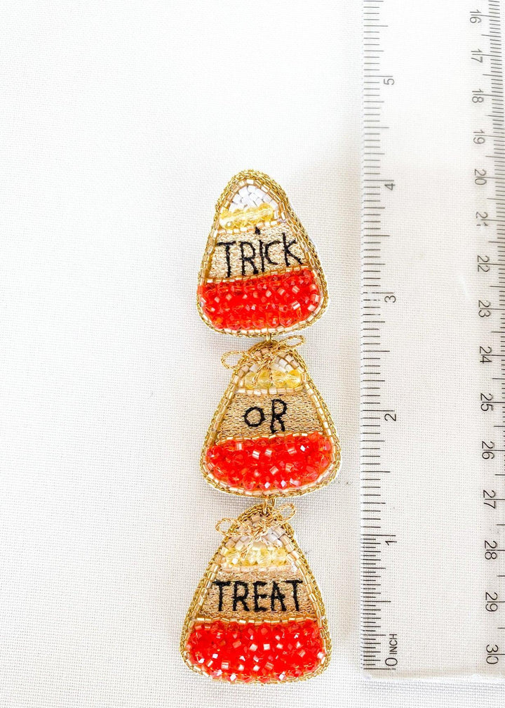 Trick or Treat Candy Corn Earrings - Dos Femmes