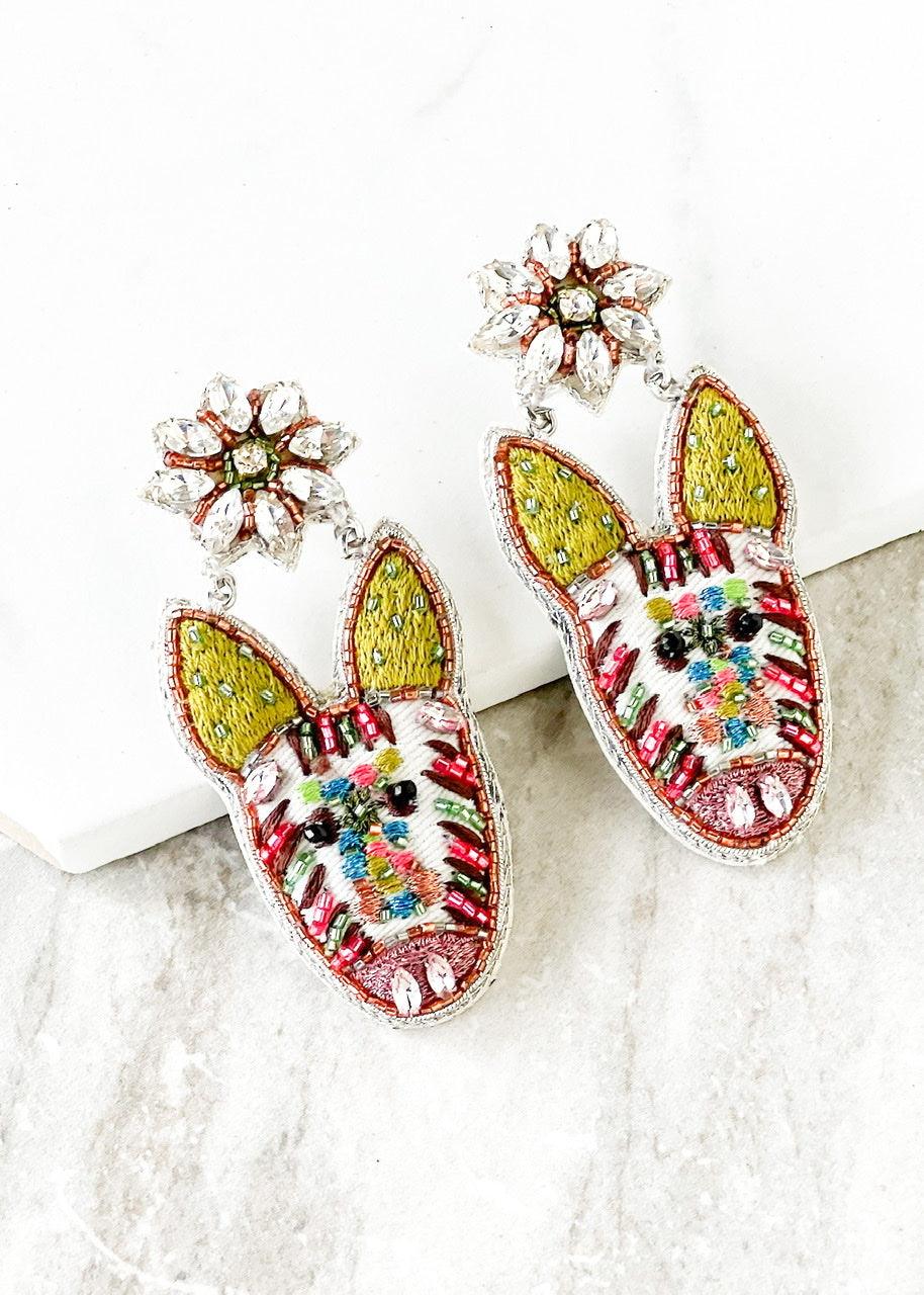 Ziggy Zebra Earrings - Dos Femmes